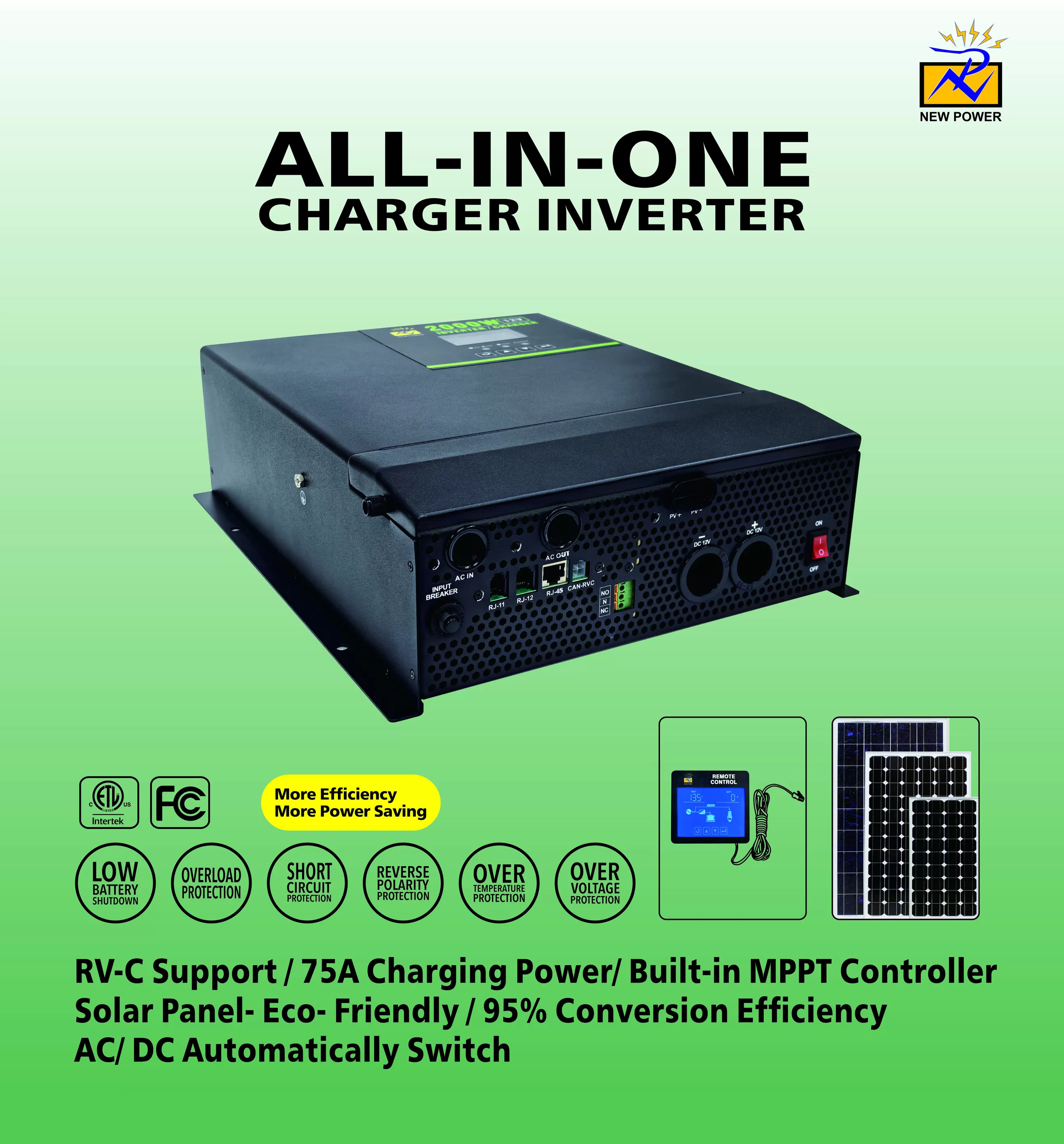 All‑in‑One Solar Charger Inverter (12V/24V/48V, 2000W&ndash;5000W) revealed!