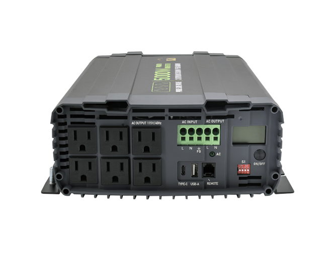 5000W 12V Pure Sine Wave Inverter with UPS Transfer Switch